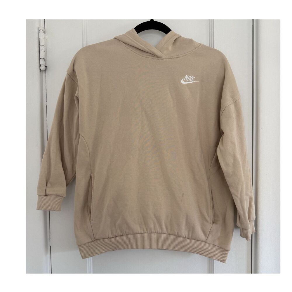 Nike Hoodie Kangaroo Pocket Kid’s Size M Cotton Embroidered  Swish Logo